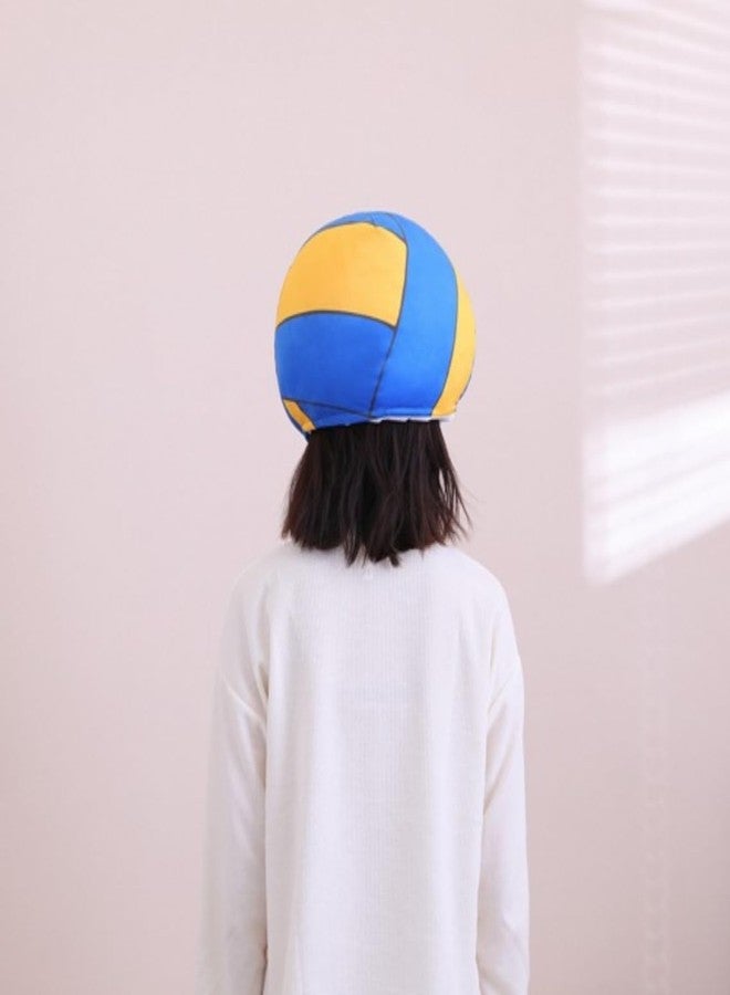 HIPIHOM Plush Sports Headgear Hat Halloween Hat Funny Novelty Toy Photo Props Warm Cosplay Costume Head Accessories for Party (Volleyball) - Image 5