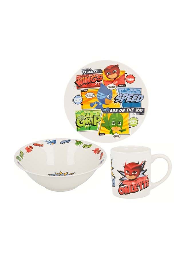 STOR طقم عشاء سيراميك 3 قطع من بيت الأبطال  - Image 1