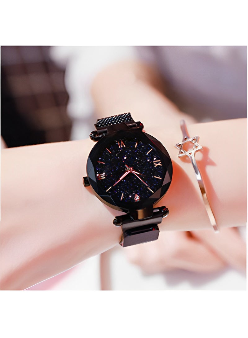 REOCLE Women's Quartz Watch with Stainless Steel Strap & Round Diamond Dial & Date & Daily Waterproof Elegant Wrist Watch as Ladies Gifts  - Image 2