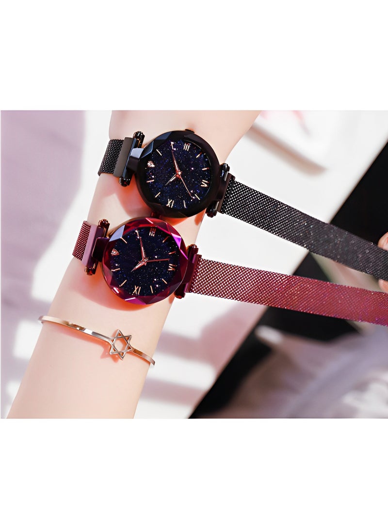 REOCLE Women's Quartz Watch with Stainless Steel Strap & Round Diamond Dial & Date & Daily Waterproof Elegant Wrist Watch as Ladies Gifts  - Image 5