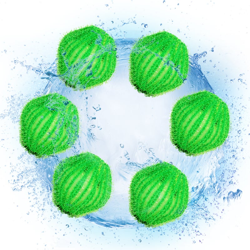 6PCS Hair Catcher Balls Anti-winding Laundry Lint Remover Washing Balls Reusable Lint Remover Balls for Washing Machine - Image 1