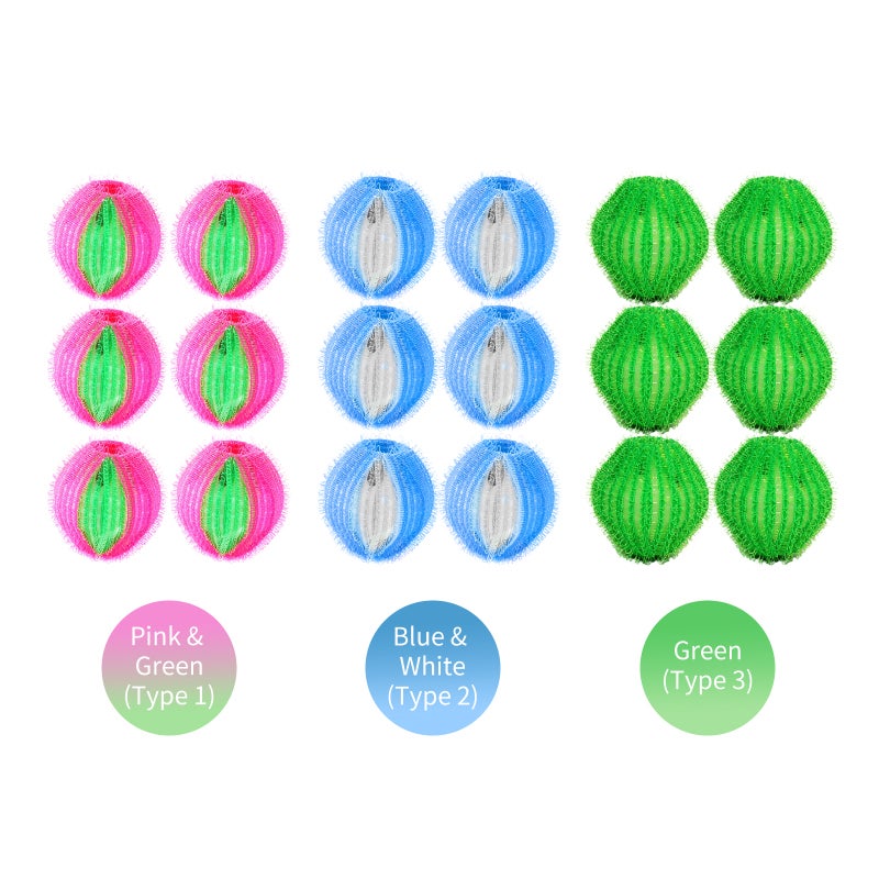 6PCS Hair Catcher Balls Anti-winding Laundry Lint Remover Washing Balls Reusable Lint Remover Balls for Washing Machine - Image 2