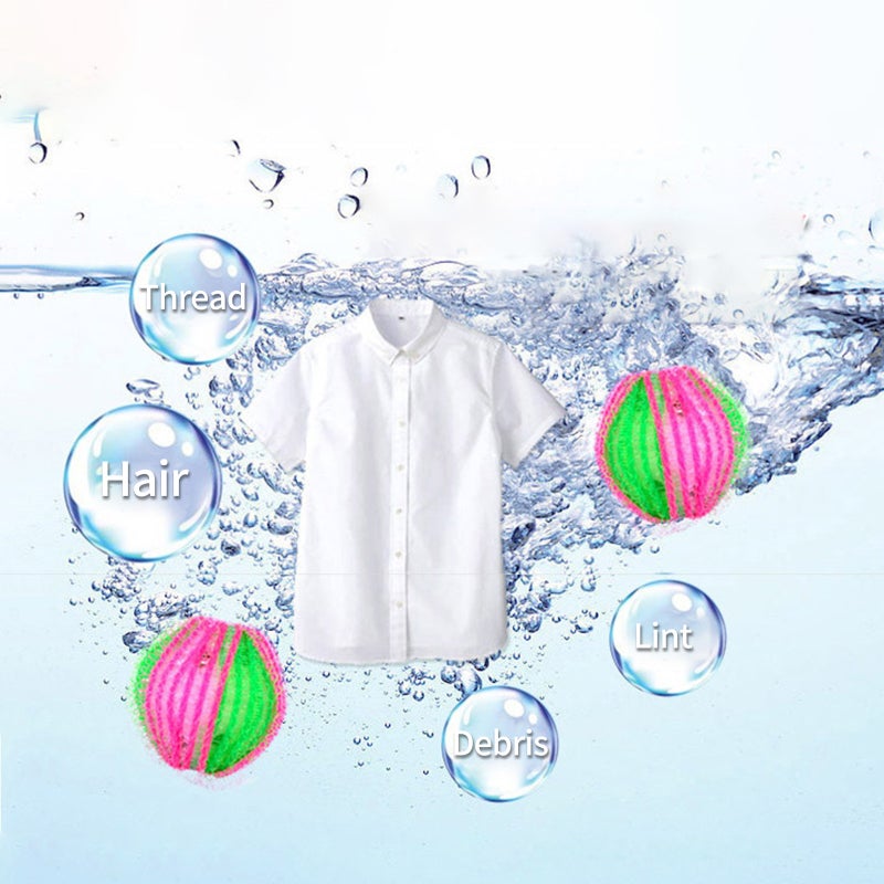 6PCS Hair Catcher Balls Anti-winding Laundry Lint Remover Washing Balls Reusable Lint Remover Balls for Washing Machine - Image 3