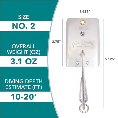Clarkspoon Fishing Planer - Multiple Sizes - Braced Design Size 2-10-20' - Image 3