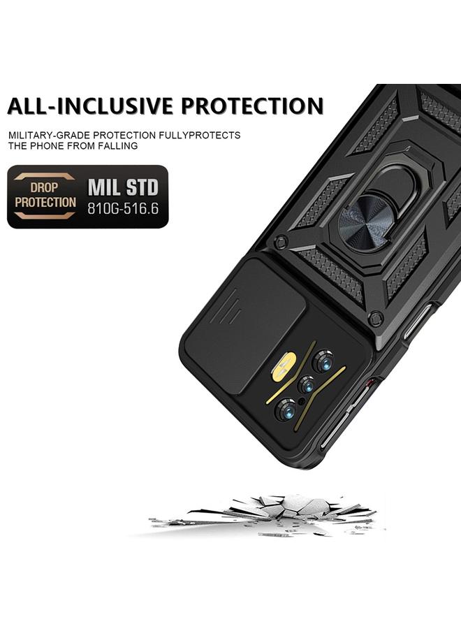 erorex Case For Xiaomi Poco F4 GT / Redmi K50 Gaming Sliding Camera Cover Design TPU+PC Phone Case - Image 4