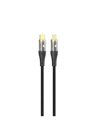 Black - Transparent USB-C to Lightning