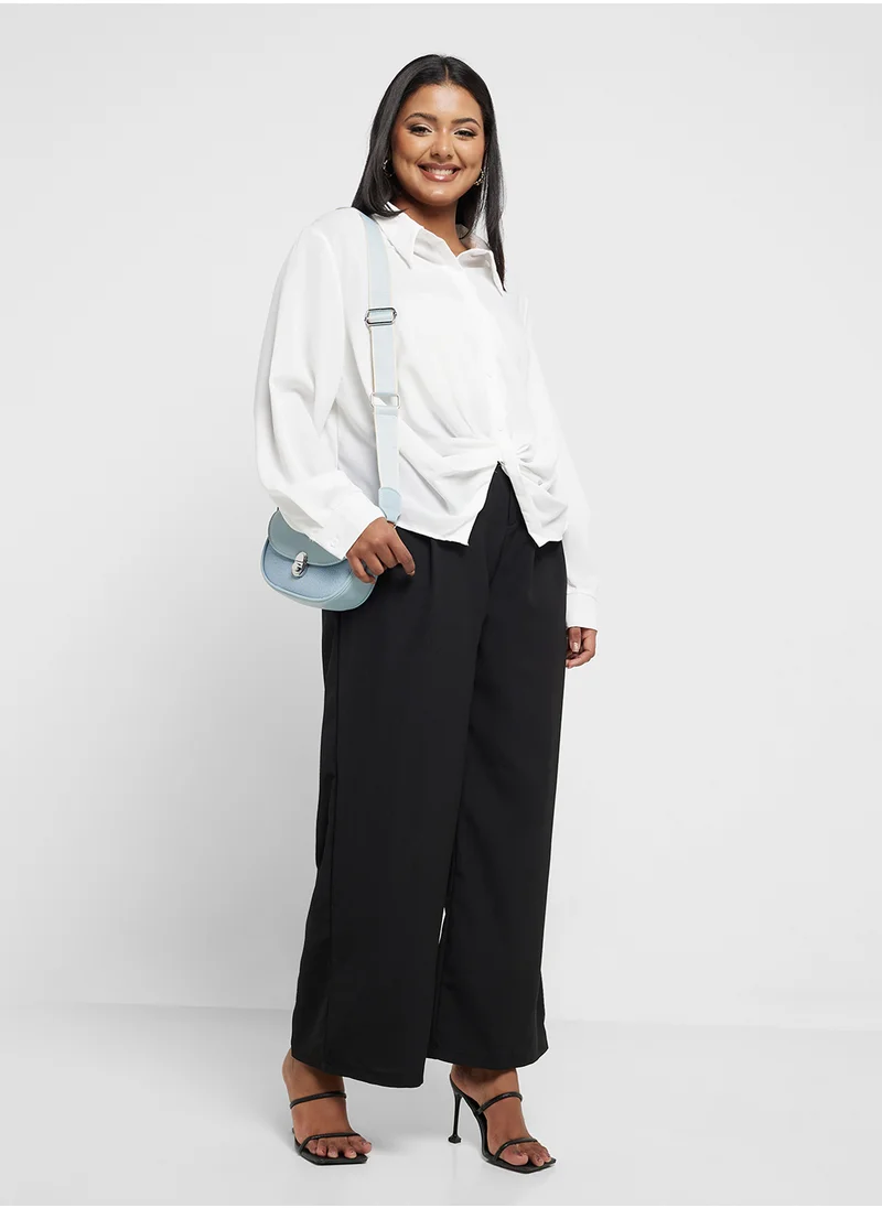 جينجر بلس Tailored Relaxed Fit Pants