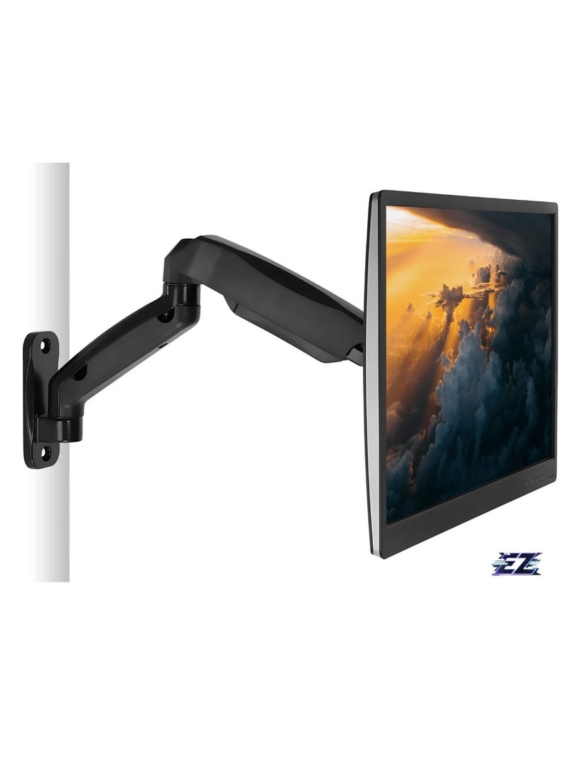 ELTRAZONE Computer Monitor Wall Mount Arm, Height Adjustable Articulating with Gas Spring Arm, for 17-32 inch LCD, LED Computer Monitors (13, 15, 17, 19, 20, 22, 23, 24, 26, 27, 30, 32), VESA 75, 100 - Image 1
