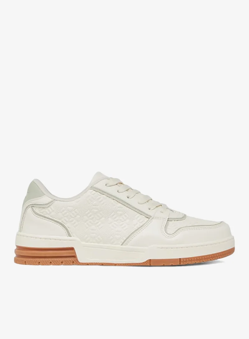 MISSY Women Logo Embossed Sneakers with Lace-Up Closure