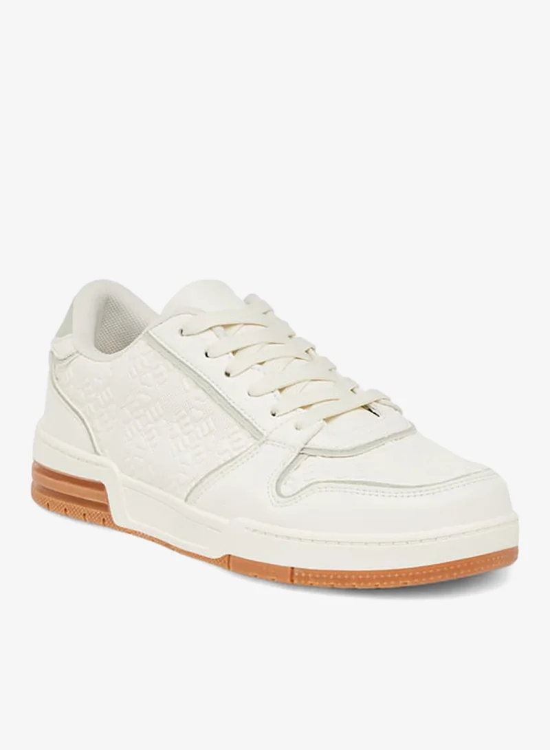 MISSY Women Logo Embossed Sneakers with Lace-Up Closure