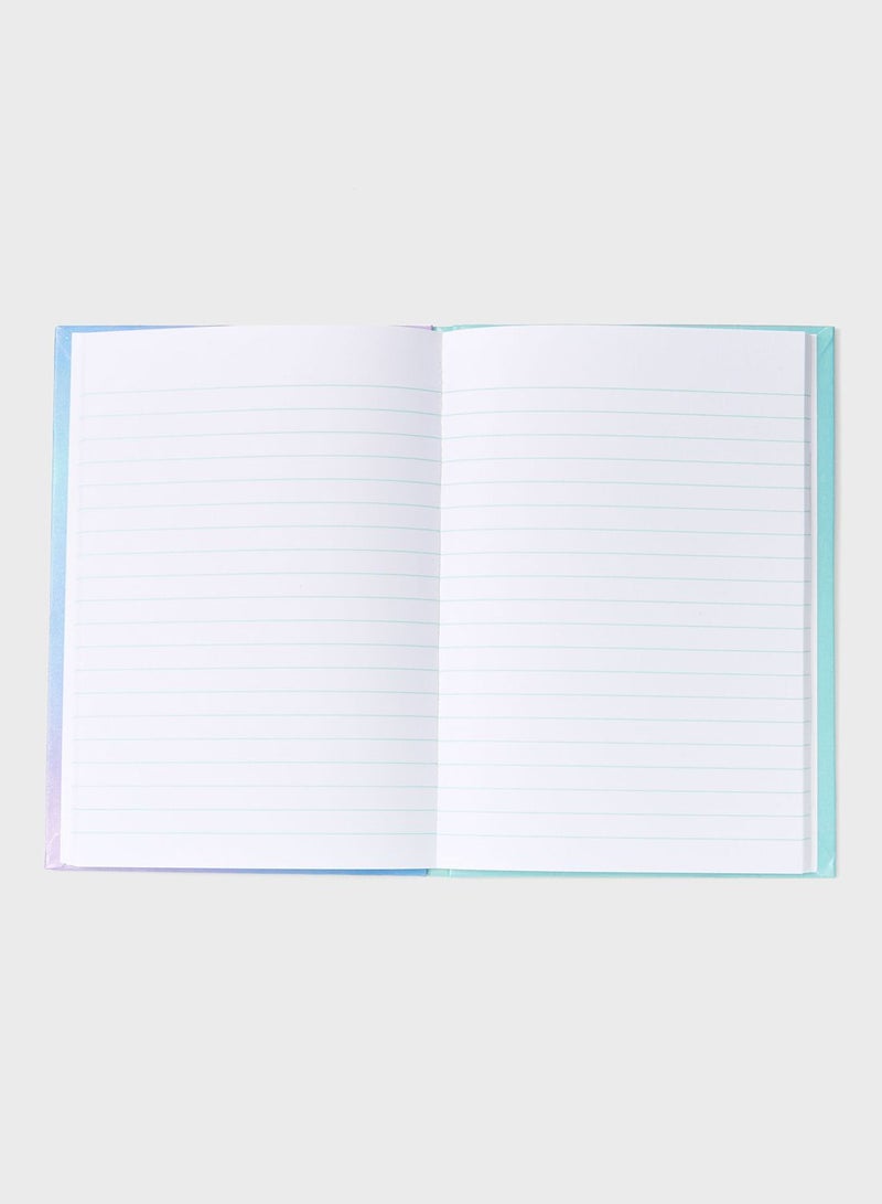 Claires Blue Unicorn Novelty Notebook Sparkling - Image 2