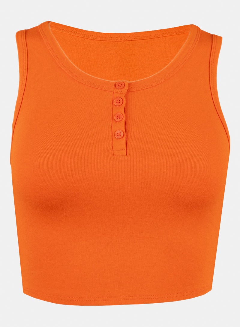FOREVER 21 Sleeveless Button - Image 1