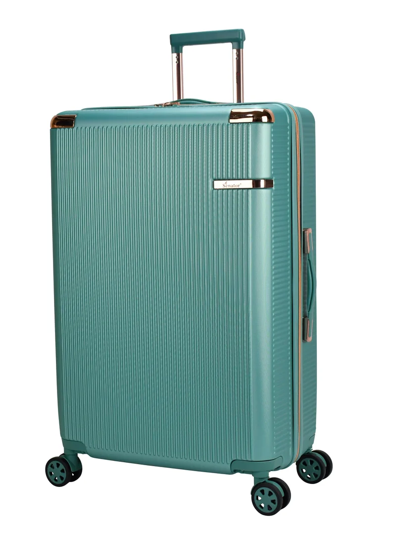 سيناتور Hard Case Trolley Luggage Set For Unisex ABS Lightweight 4 Double Wheeled Suitcase With Built In TSA Type lock A5123 Set Of 4 Light Green