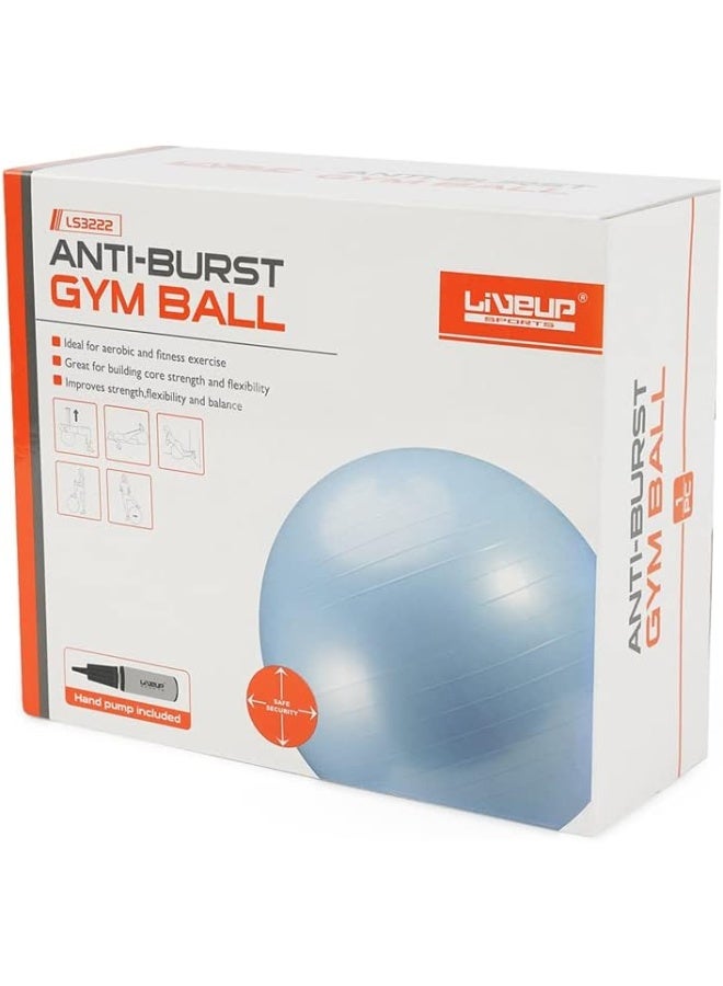 LivEUp Anti Burst Gym Ball, 55 Cm Diameter, - Image 3