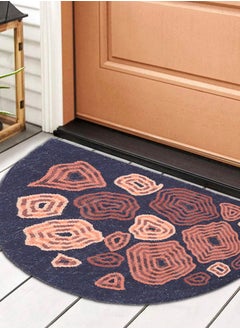 Status Contract Semi Circle/D-Shape Entrance Floor Door Mats Home Decor Non-Slip Carpet for Bathroom, Bedroom, Balcony, Living Room Washable Dirt Trapper, 38 X 58 Cm  - Image 1