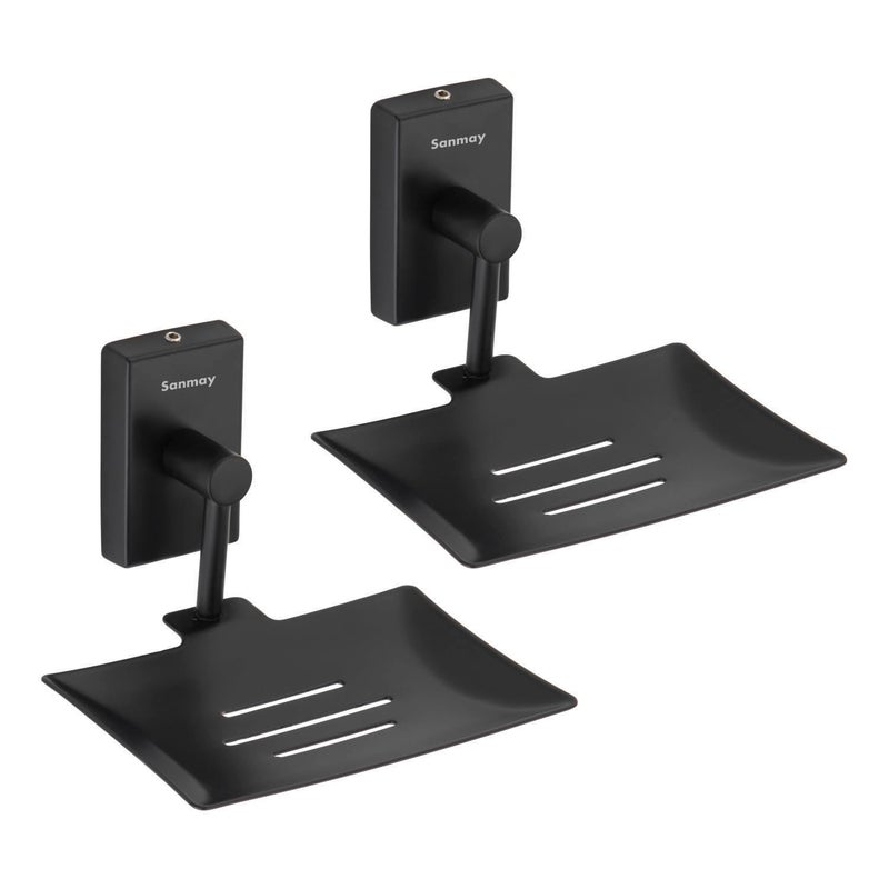 Sanmay Stainless Steel Victoria Bathroom Wall Mounted Soap Dish (Set of 2) - Image 1
