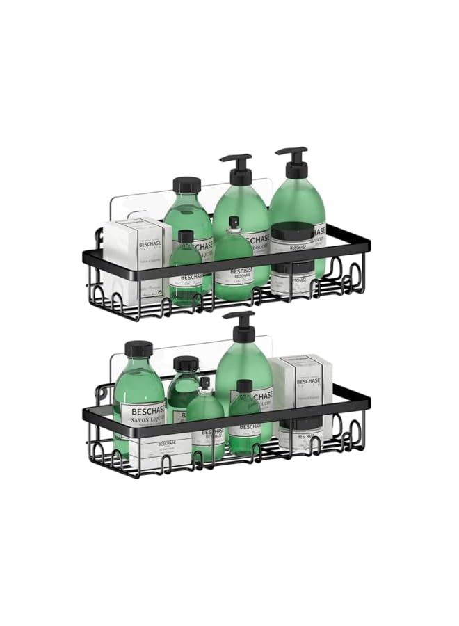 IAF Pack Bathroom Organizer Shelf with Soap Holder, TAME Bathroom Organizer No Drilling, Wall Mounted Shower Organizer Shampoo Holder, Rustproof - Image 3