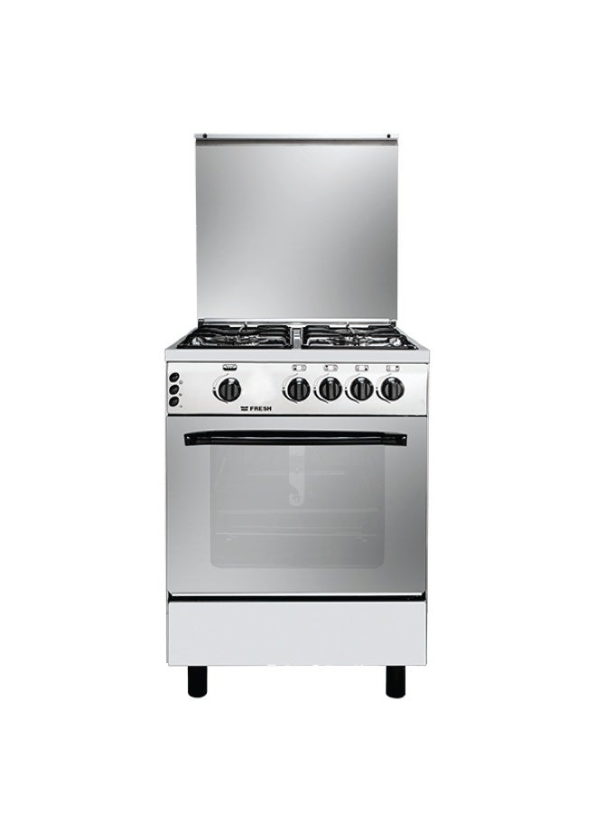 Fresh Rainbow 60 x 60 Gas Cooker - 4 Burners Stainless Steel