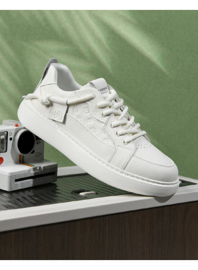 HLA Men's Skate Shoes, Men's White Sneakers, Men's Casual Shoes, Versatile And Suitable For Commuting, Men's Leisure Shoes - Image 1