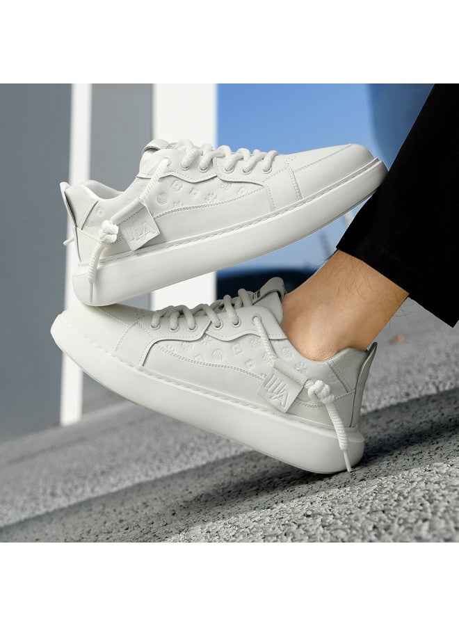 HLA Men's Skate Shoes, Men's White Sneakers, Men's Casual Shoes, Versatile And Suitable For Commuting, Men's Leisure Shoes - Image 3