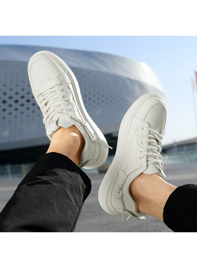 HLA Men's Skate Shoes, Men's White Sneakers, Men's Casual Shoes, Versatile And Suitable For Commuting, Men's Leisure Shoes - Image 5