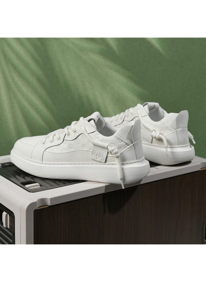 HLA Men's Skate Shoes, Men's White Sneakers, Men's Casual Shoes, Versatile And Suitable For Commuting, Men's Leisure Shoes - Image 4