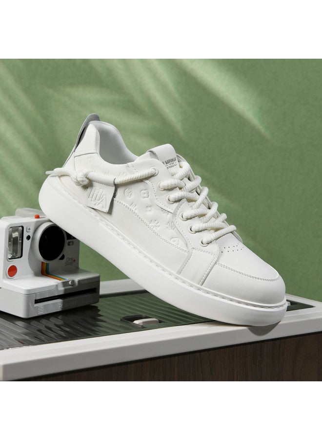 HLA Men's Skate Shoes, Men's White Sneakers, Men's Casual Shoes, Versatile And Suitable For Commuting, Men's Leisure Shoes - Image 2