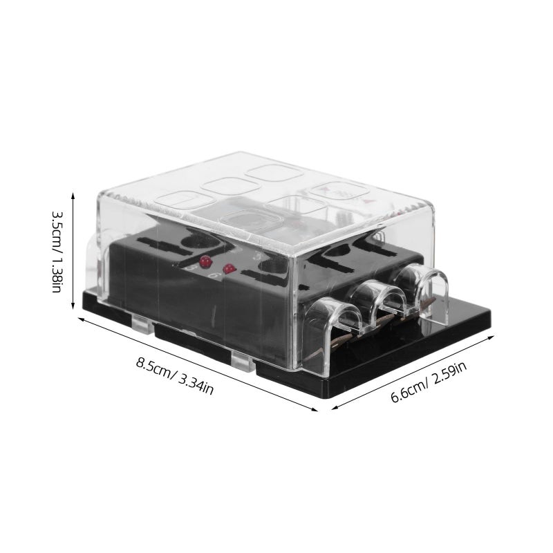 6 Way Marine Fuse Block with LED Indicator for Boat Yacht Automotive Panel Box - Image 3