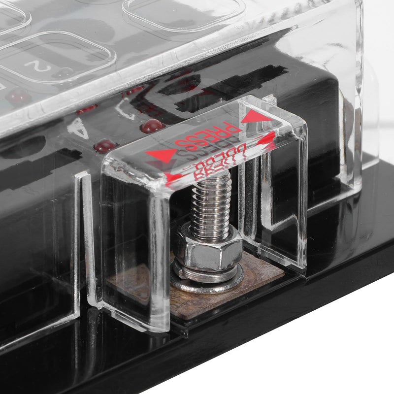 6 Way Marine Fuse Block with LED Indicator for Boat Yacht Automotive Panel Box - Image 4