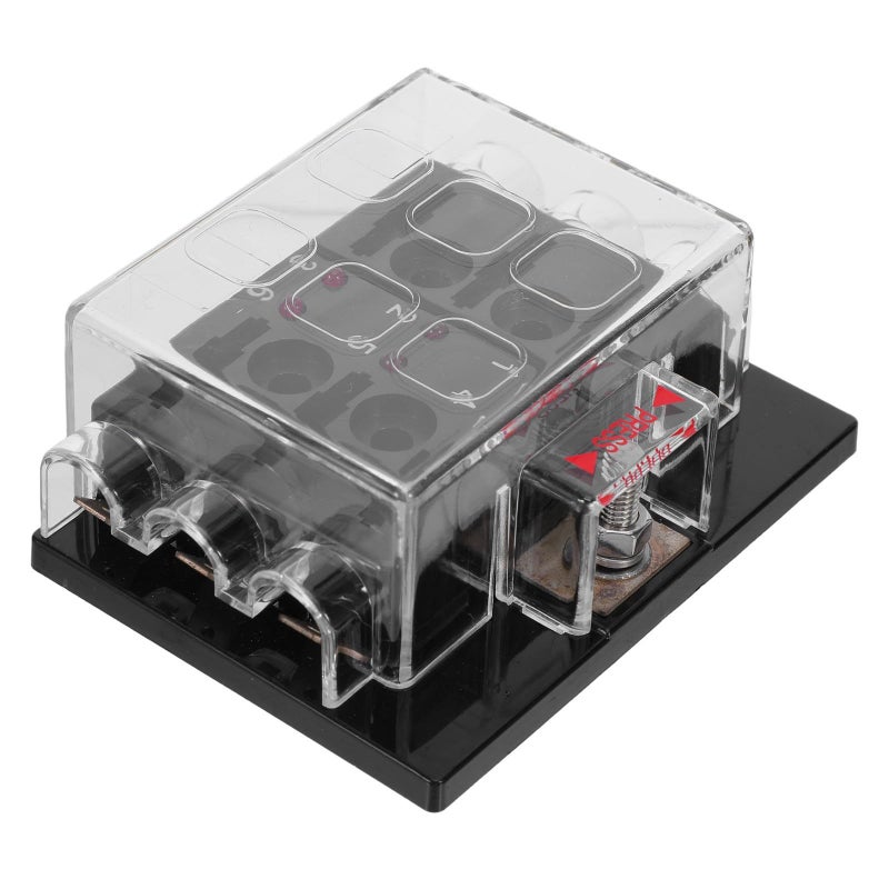 6 Way Marine Fuse Block with LED Indicator for Boat Yacht Automotive Panel Box - Image 2