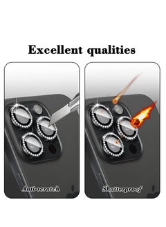 Generic for iPhone 13 Pro Max Camera Lens Protector / 13 Pro Camera Lens Protector, Diamonds Bling Camera Cover Tempered Glass for iPhone 13 Pro Max /13 Pro...  - Image 4