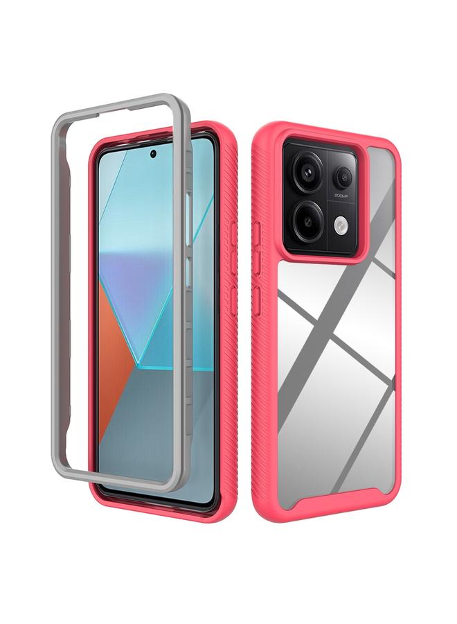 اس-توب جراب لهاتف Redmi Note 13 Pro 5G، جراب هاتف شفاف من مادة TPU بلون سادة مقاوم للصدمات، بتصميم سماء مرصعة بالنجوم - Image 1