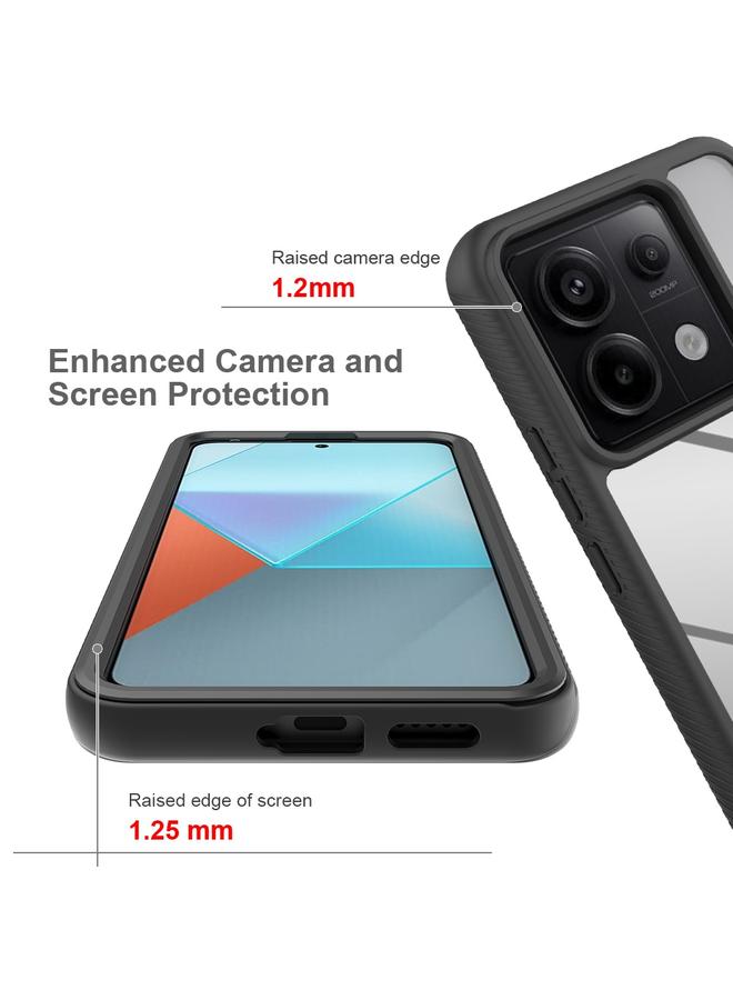 اس-توب جراب لهاتف Redmi Note 13 Pro 5G، جراب هاتف شفاف من مادة TPU بلون سادة مقاوم للصدمات، بتصميم سماء مرصعة بالنجوم - Image 5