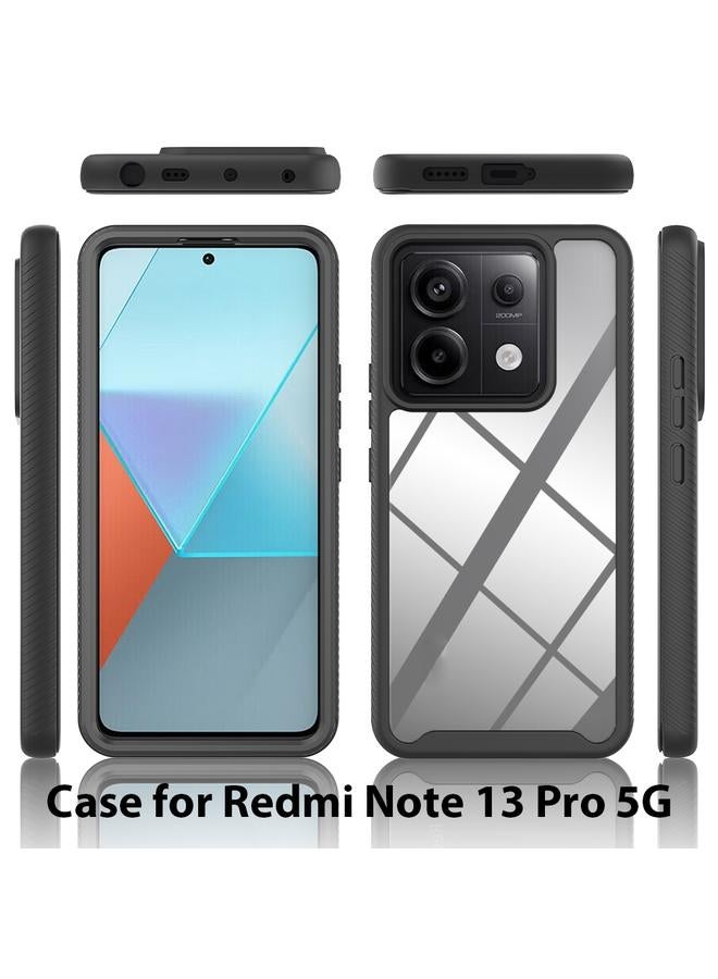 اس-توب جراب لهاتف Redmi Note 13 Pro 5G، جراب هاتف شفاف من مادة TPU بلون سادة مقاوم للصدمات، بتصميم سماء مرصعة بالنجوم - Image 2