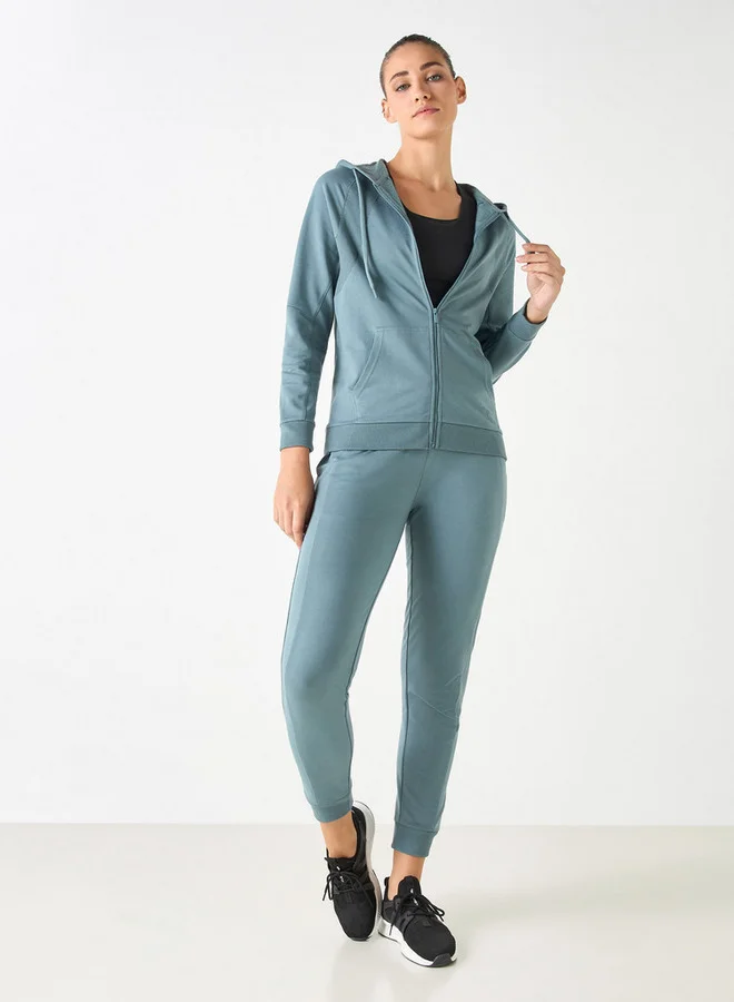 ادوت من سبلاش جاكيت بسحاب أمامي بنقوش مع قبعة وجيوب