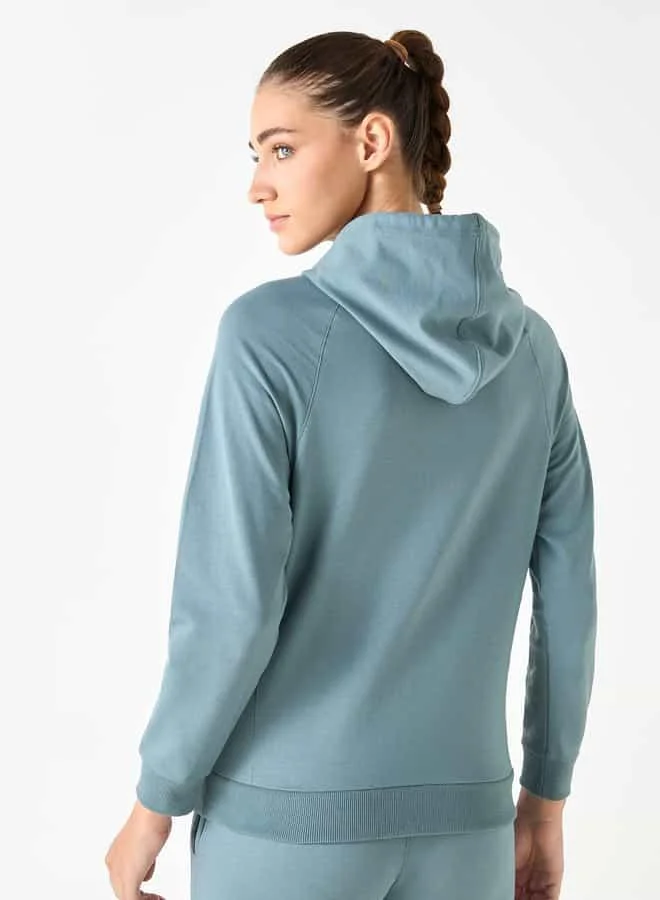 ADOT by Splash Textured Zip Through Jacket with Hood and Pockets