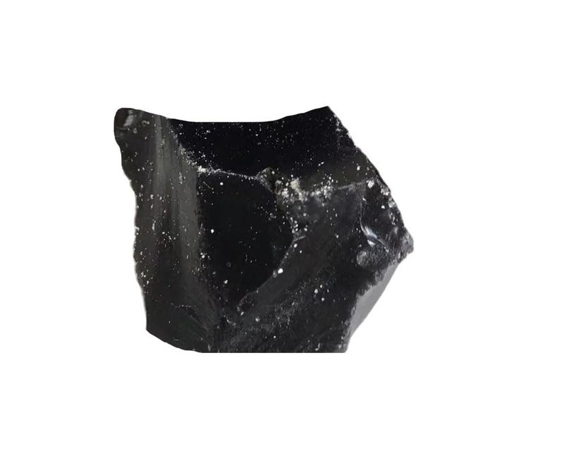 Natural Obsidian Healing Crystal Raw Gemstones Rocks Stones One Piece for Home Office Decoration, Tumbling, Polishing, Crystal Healing 300-400 Grams (Black Obsidian 300g 1 Piece)