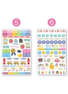 bloom daily planners Bloom Daily Planners New Teacher Planner Sticker Pack - School Themed Planning Sticker Sheets For Educators  Homeschoolers  Etc.- 8 Sheets 586 Stickers Per Pack  - Image 4