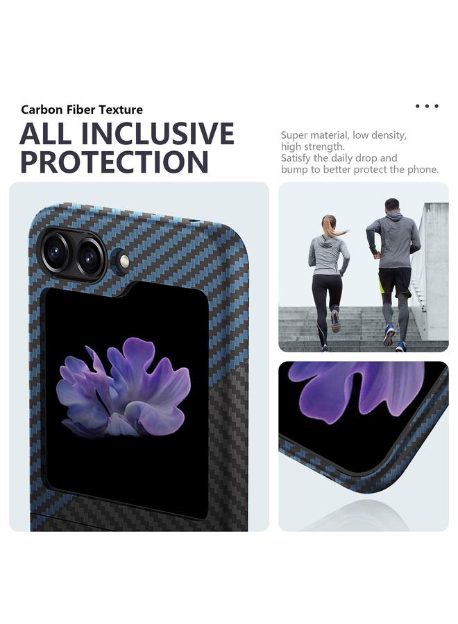 اس-توب جراب لهاتف Samsung Galaxy Z Flip5، جراب قابل للطي من مادة البولي كربونات، مقاوم للماء، وملصق مائي - Image 3