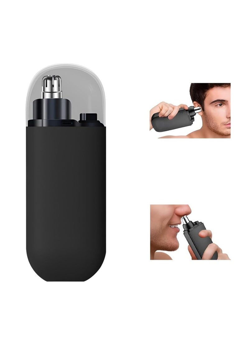 مقلم شعر الأنف الكهربائي للرجال، أداة تشذيب شعر الأنف والأذن للاستخدام المنزلي، مقلم دقيق للحلاقة السلسة والآمنة - Image 1
