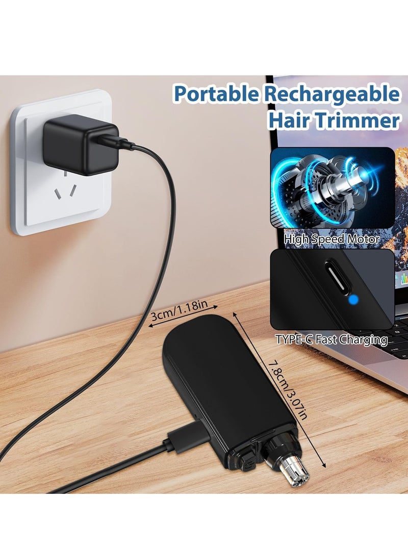 مقلم شعر الأنف الكهربائي للرجال، أداة تشذيب شعر الأنف والأذن للاستخدام المنزلي، مقلم دقيق للحلاقة السلسة والآمنة - Image 4