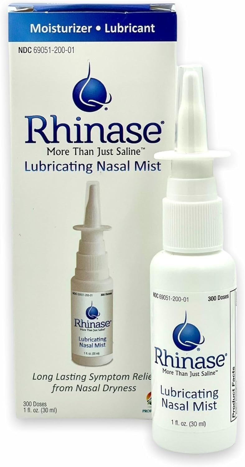 Rhinase Nasal Mist Duo Pack 2x1 oz  Aloe  FragranceFree Saline Solution for Dry Nose Allergy Relief and Nosebleed Prevention - Image 2