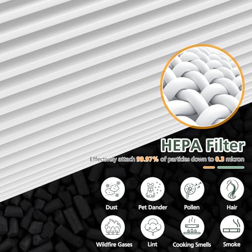 isinlive 2 Pack 3389 HEPA Replacement Filter Compatible with Bissell MYair+ and MYair HUB 2905A 3179A, Part Number 3389 - Image 4