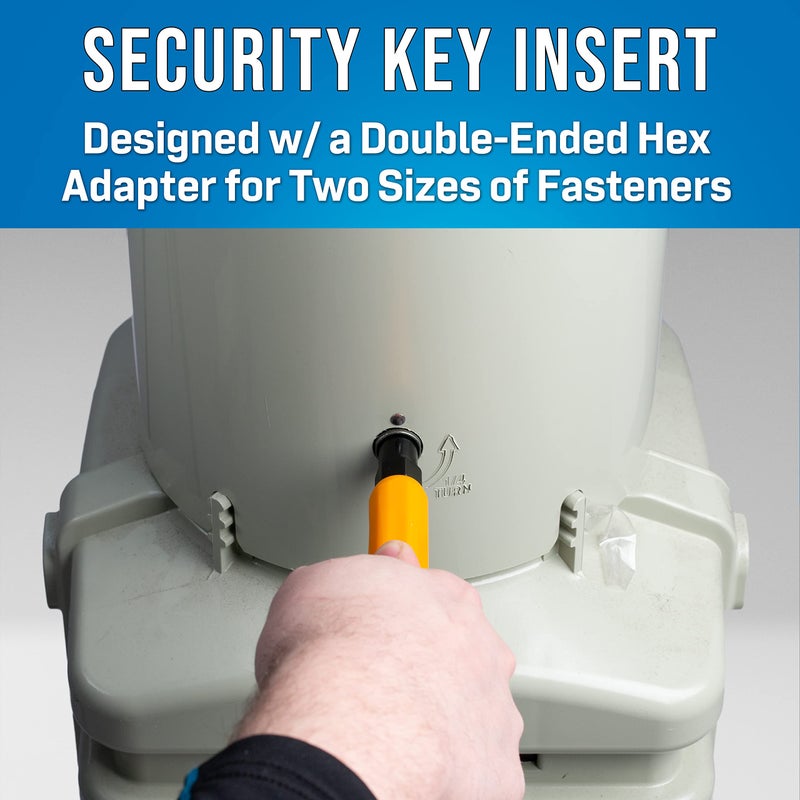 Jonard Tools M-216CKIT, Impact Resistant Hex Can Wrench Kit with 7/16" and 3/8" Hex Sockets, Ergonomic Handle, Built-In Wire Stripper 22 AWG + Hex Security Key Insert 5/16" and 5/32" - Image 2