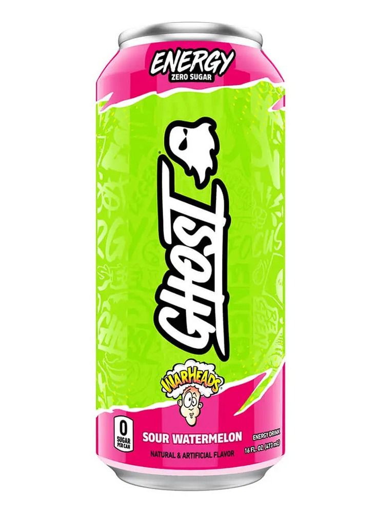 Ghost Energy Zero Sugar 473 ml Sour Watermelon - Image 1