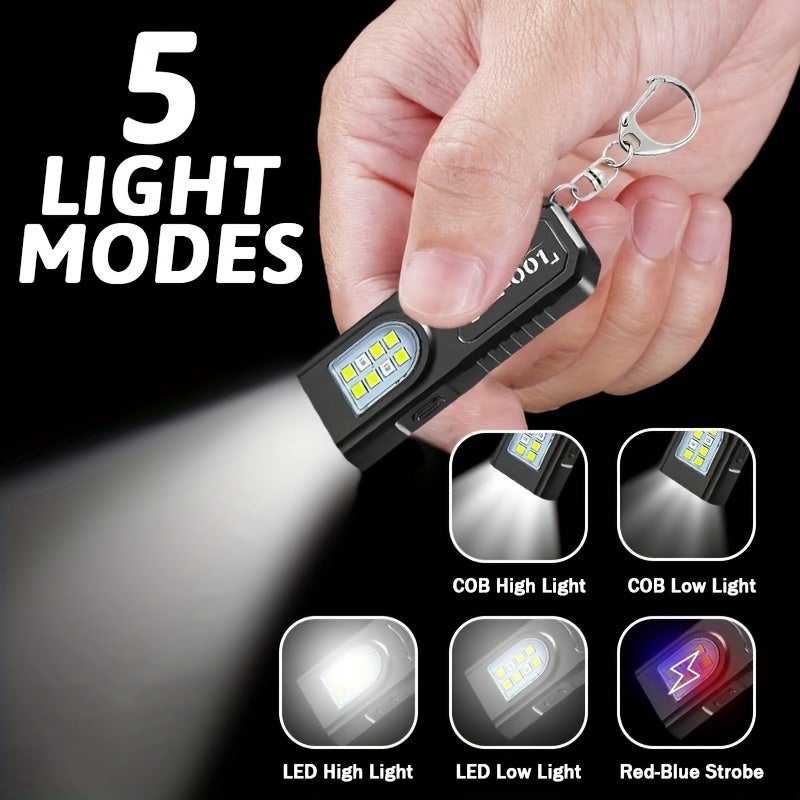 USB Rechargeable Hands-Free Clip-On Headlamp with 5 Lighting Modes for Camping and Travel - Image 4
