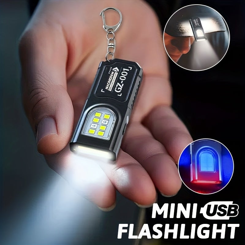 USB Rechargeable Hands-Free Clip-On Headlamp with 5 Lighting Modes for Camping and Travel - Image 1