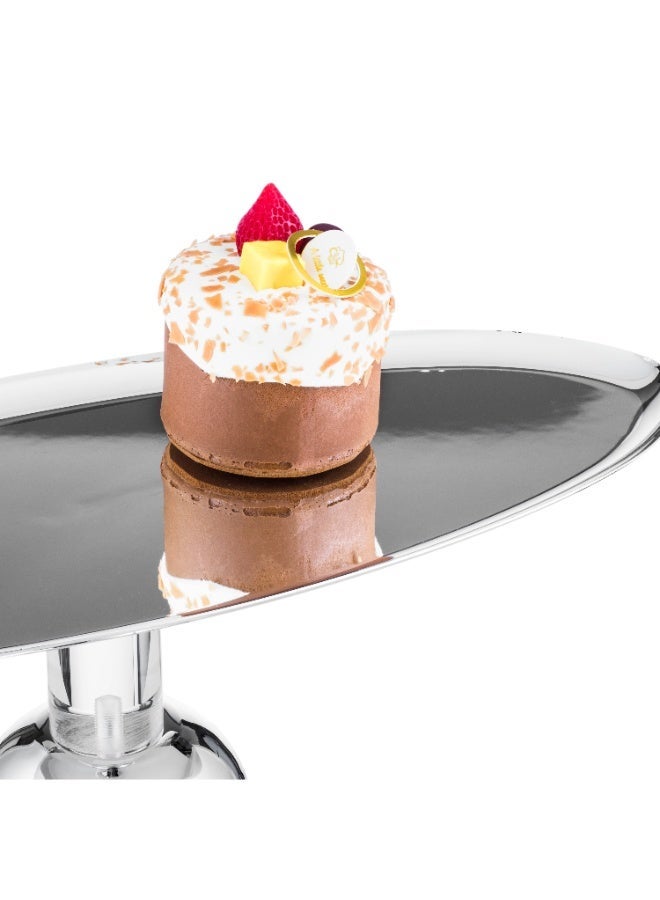 Dania 🍰✨ Elegant stainless steel dessert and cake serving stand | Size 45×15 cm - Image 2