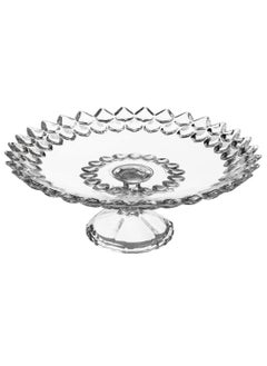 Elegant Glass serving plate with base for fruits and sweets, multi-purpose  - Image 2