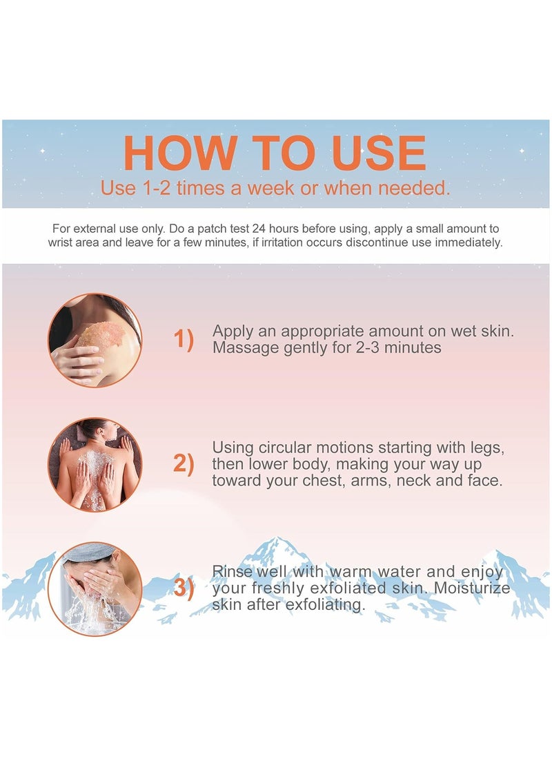 Elaimei - Himalayan Salt Body Scrub Exfoliates, Detox, Hydrates and Rejuvenates Skin 250g - Image 1